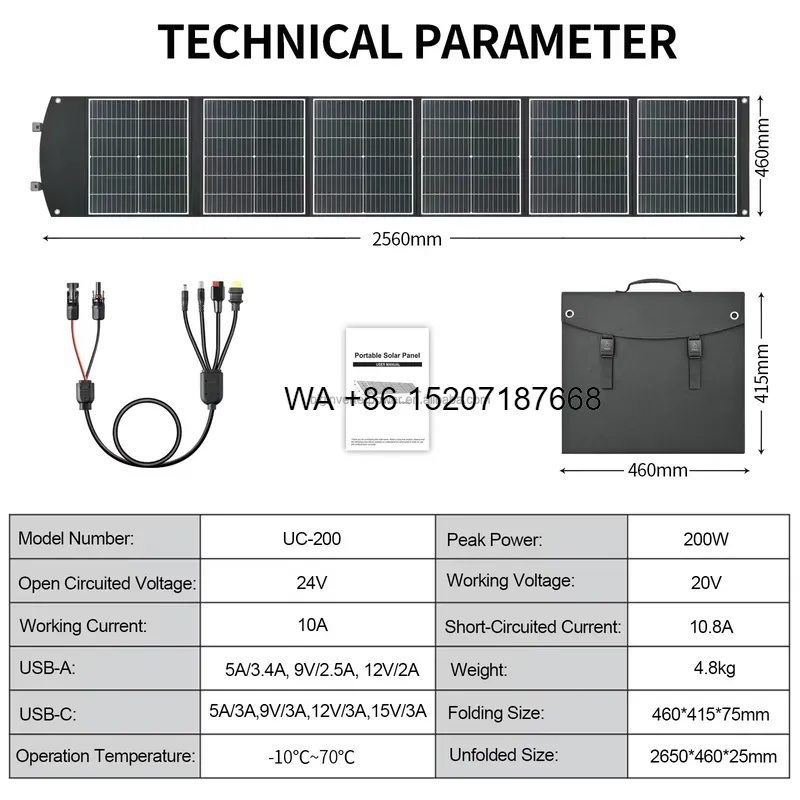 Складная солнечная панель Wmwm – обзор и цена Solar Charger Panel Foldable